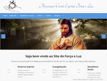 Tablet Screenshot of forcaeluz.org.br